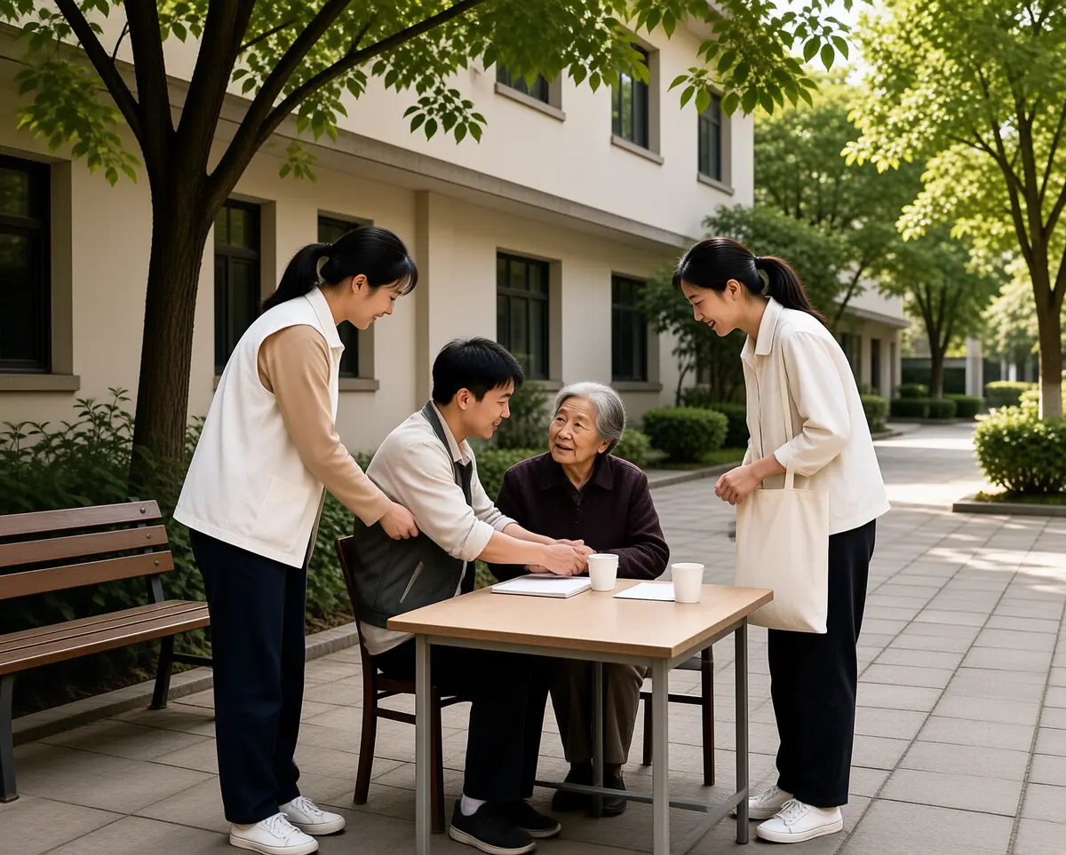 公益活动：中国志愿者服务场景